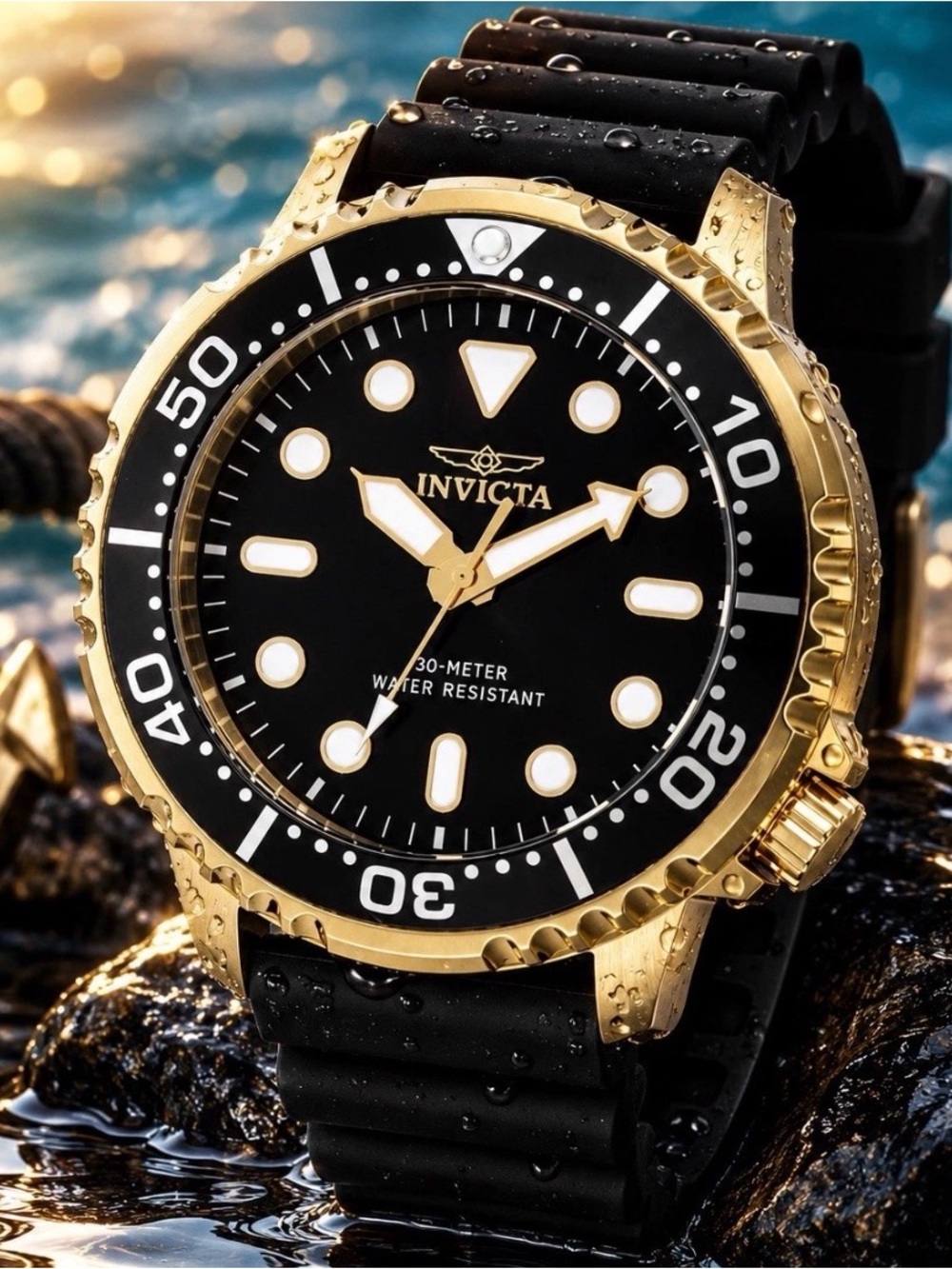Invicta Pro Diver Neptune Men's Watch - 48mm. Black (47226)